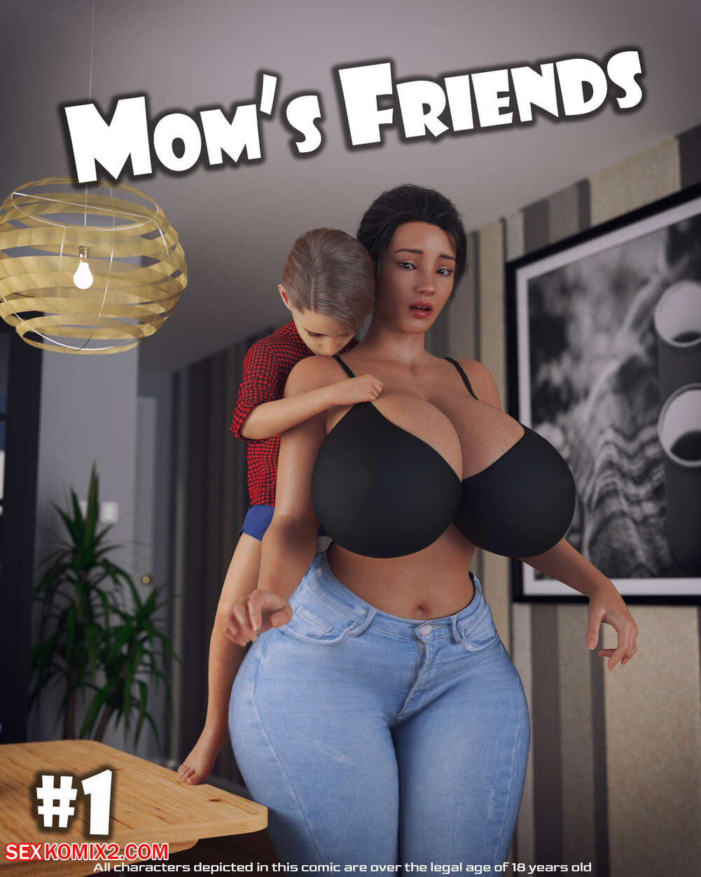 3d Comic - âœ…ï¸ Porn comic Moms Friend. Chapter 1. Daval3D Sex comic busty brunette milf  | Porn comics in English for adults only | sexkomix2.com