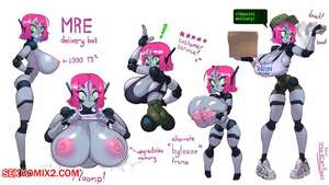 Porn comic MRE delivery robot. Gattles