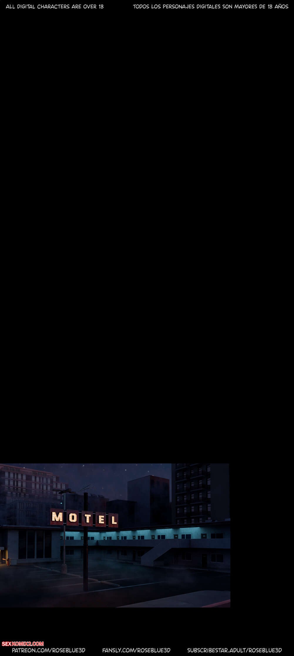 Porn comic My Neighbors Widow. Chapter 54. Rose Blue 3D