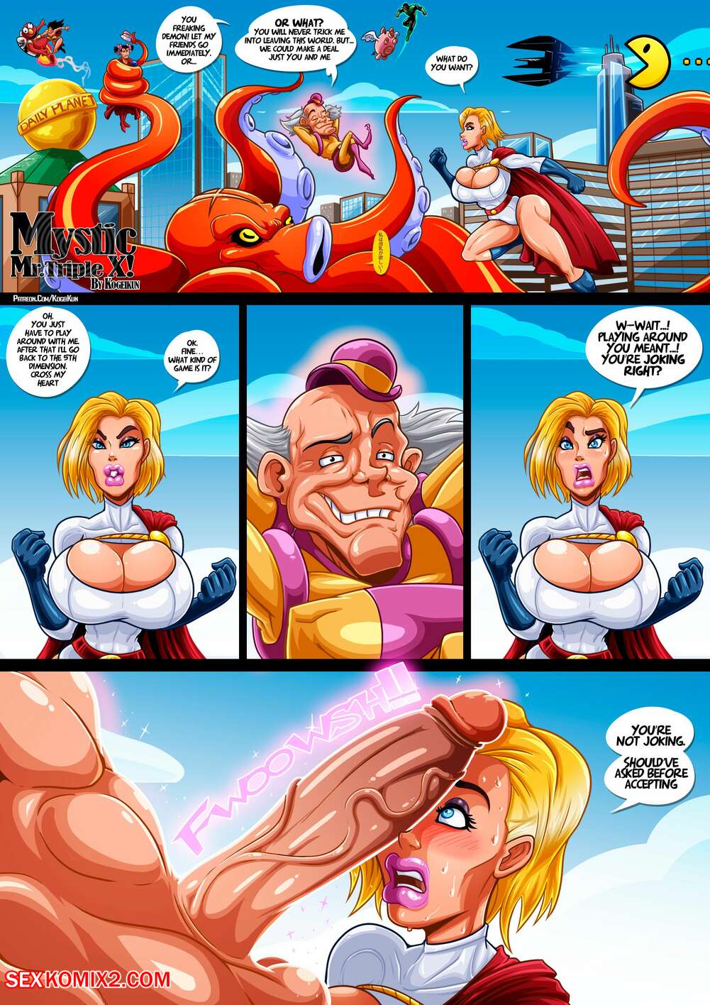 Comic superheroes porn