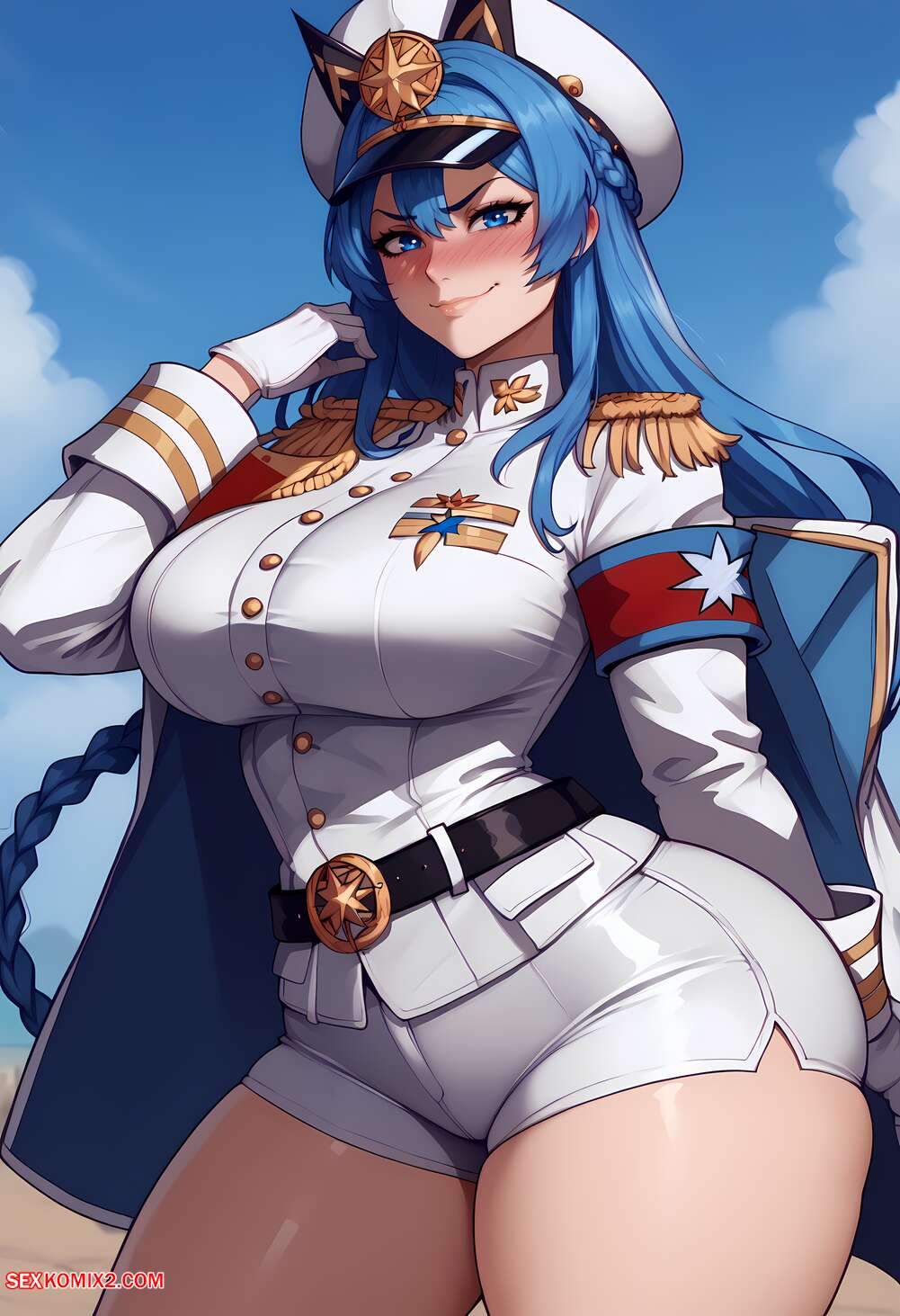 Porn comic NIKKE. Helm x BBC. Floxin