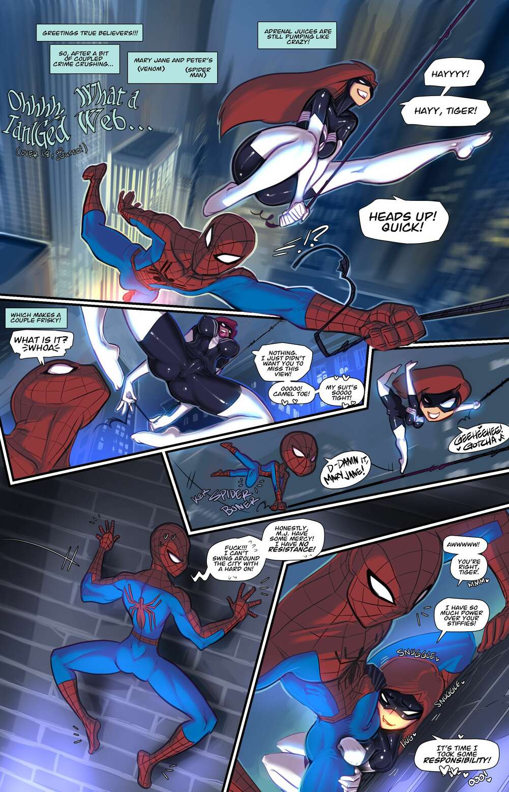 Spiderman hentai comics