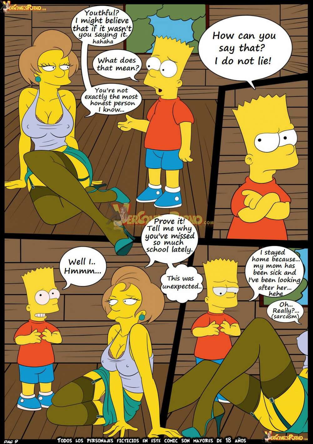 Simpson porn comic old habits 5 english