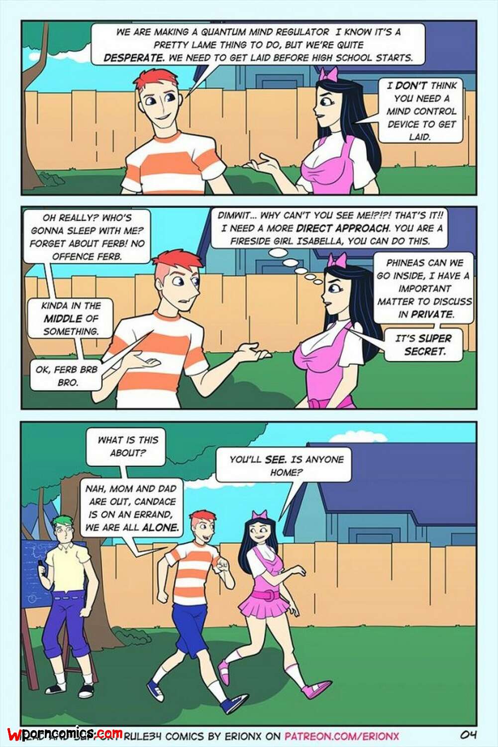 Phineas And Ferb Isabella Porn Comics Shemale - âœ…ï¸ Porn comic Pervy Fellas. ErionX Sex comic ran to Phineas | Porn comics  in English for adults only | sexkomix2.com