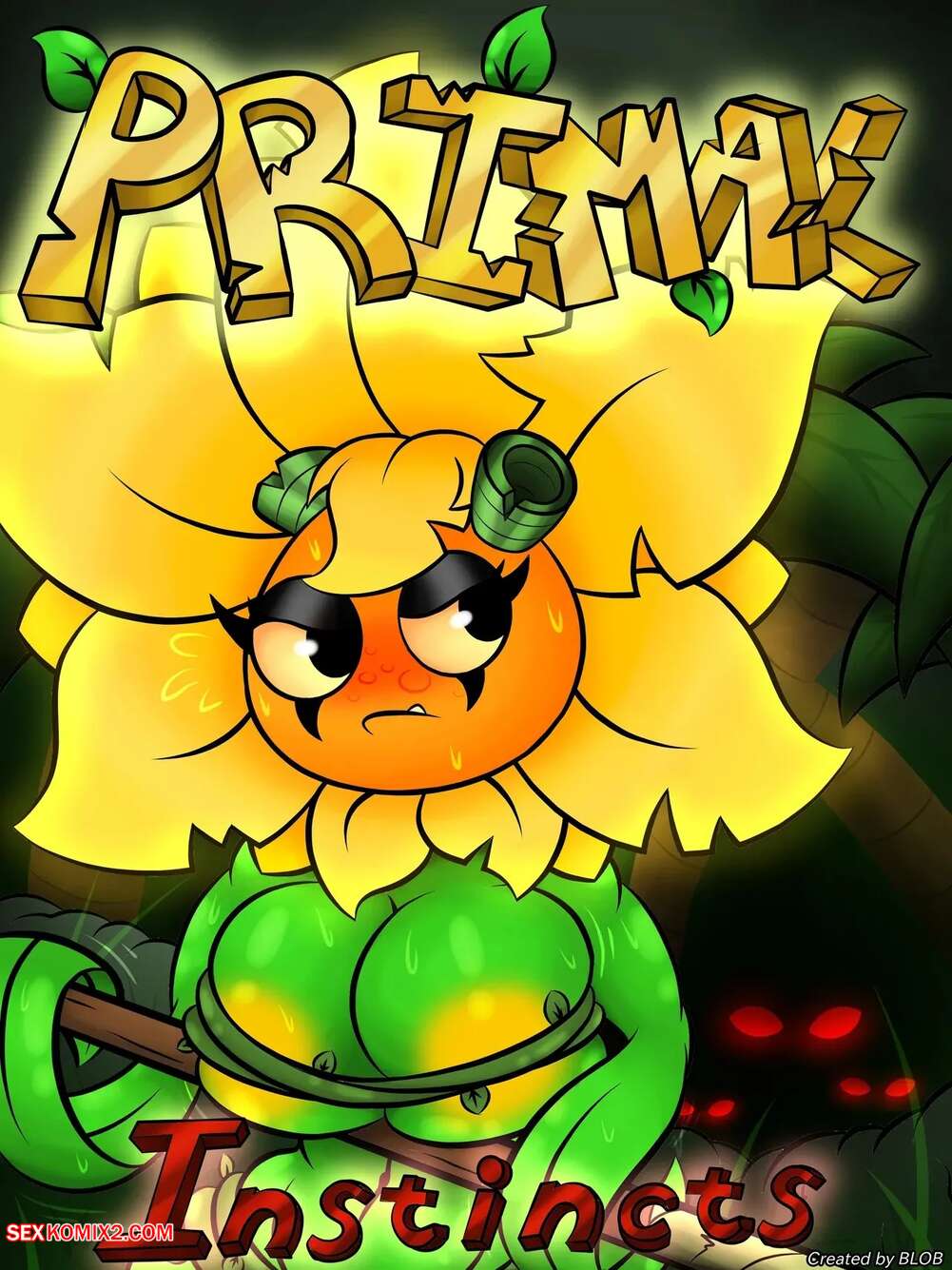 Porn comic Plants vs. Zombies. Primal Instincts. BlobSlimey