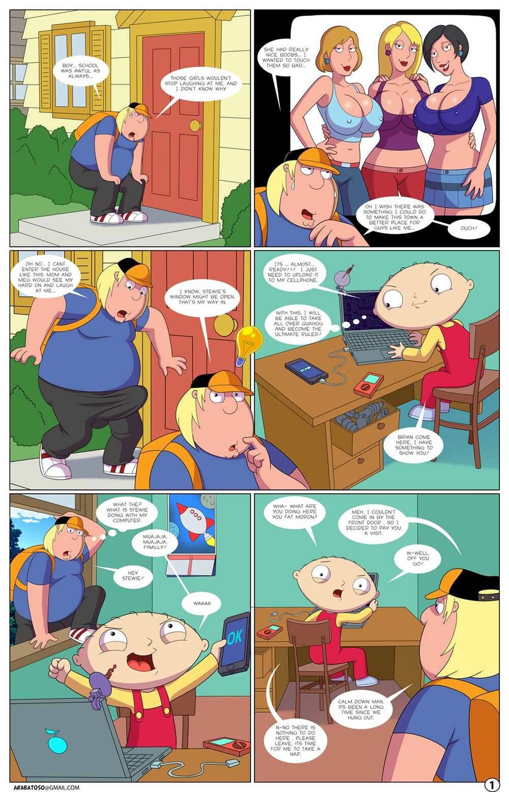 Family guy stewie and brian porn comic