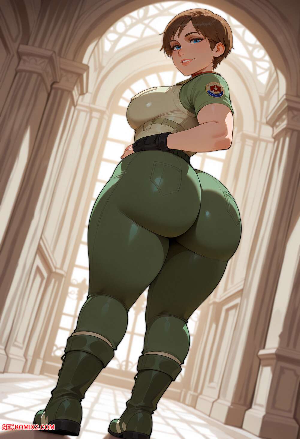 Porn comic Rebecca Chambers x BBC. Floxin