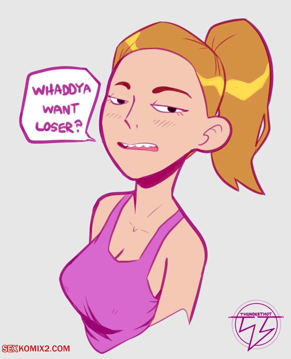 Porn comic Rick and Morty. ThunderThot.