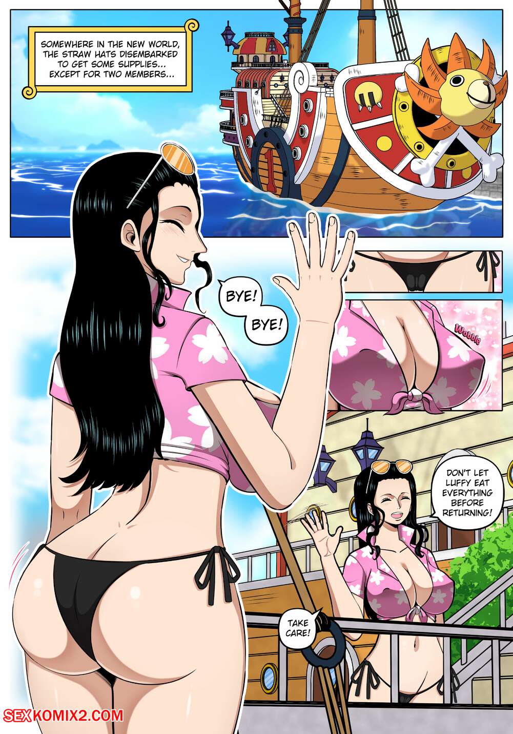 Porn comic Robin x Zoro. One Piece. KingComiX. Sex comic brunette Robin met  | Porn comics in English for adults only | sexkomix2.com