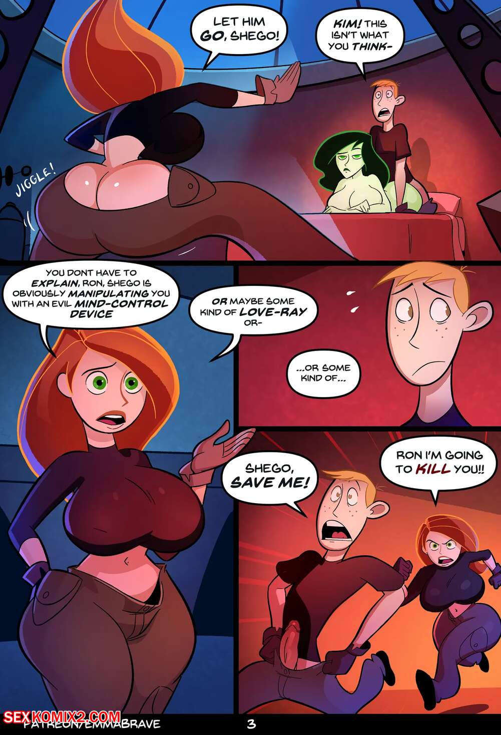 Kim possible and ron porn
