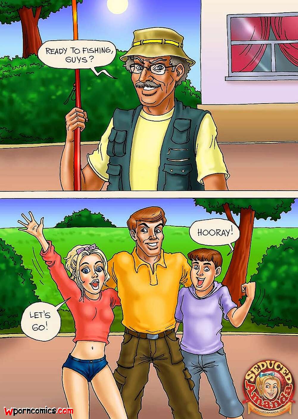 ✅️ Porn comic Seduced Amanda. Seduced Amanda. A Lovely Fishing Sex comic  blonde went fishing | Porn comics in English for adults only | sexkomix2.com