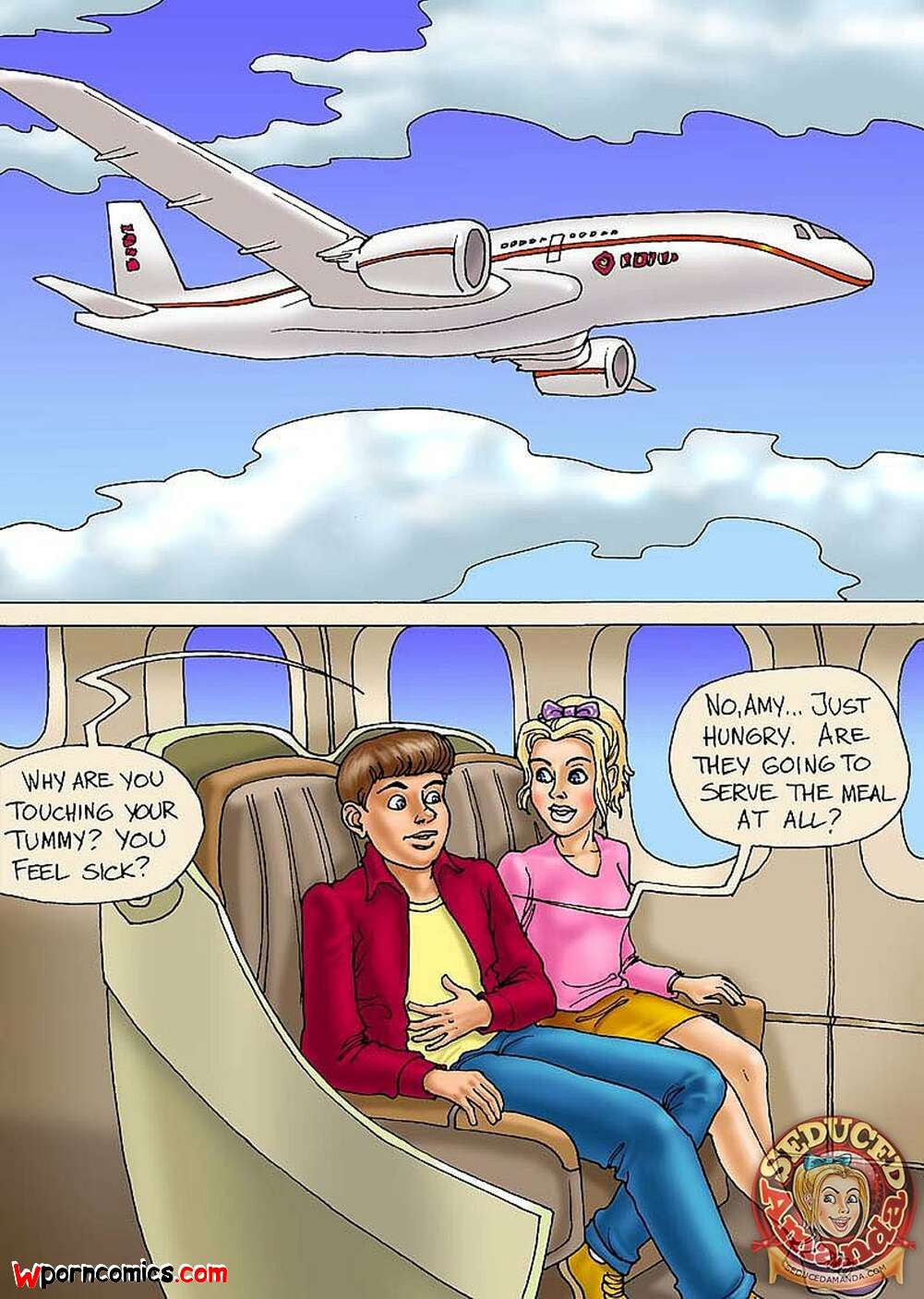 Airplane comic porn