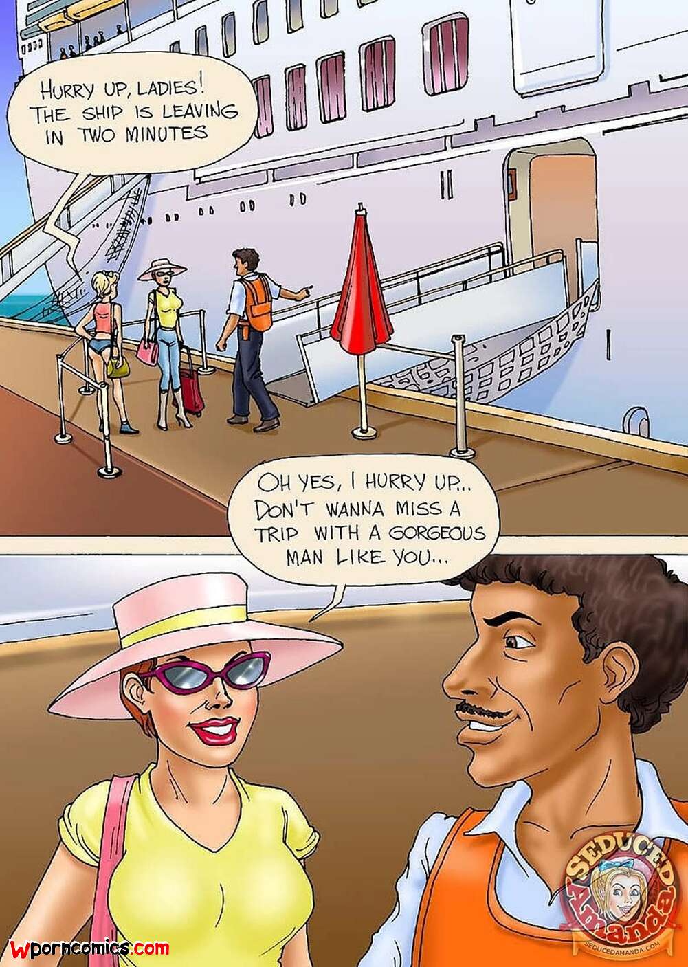 ✅️ Porn comic Seduced Amanda. Seduced Amanda. Going Crazy on a Cruise Sex  comic family went on | Porn comics in English for adults only |  sexkomix2.com