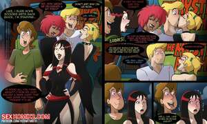 Porn comic Shaggy and Fred party with the Hex girls. Scooby Doo. Hermit Moth.