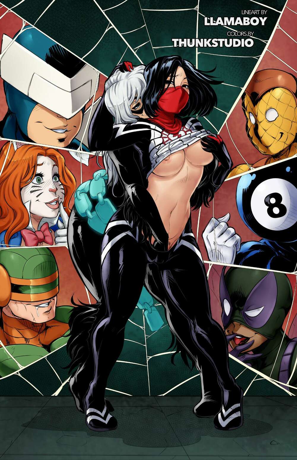 Spiderman and silk porn