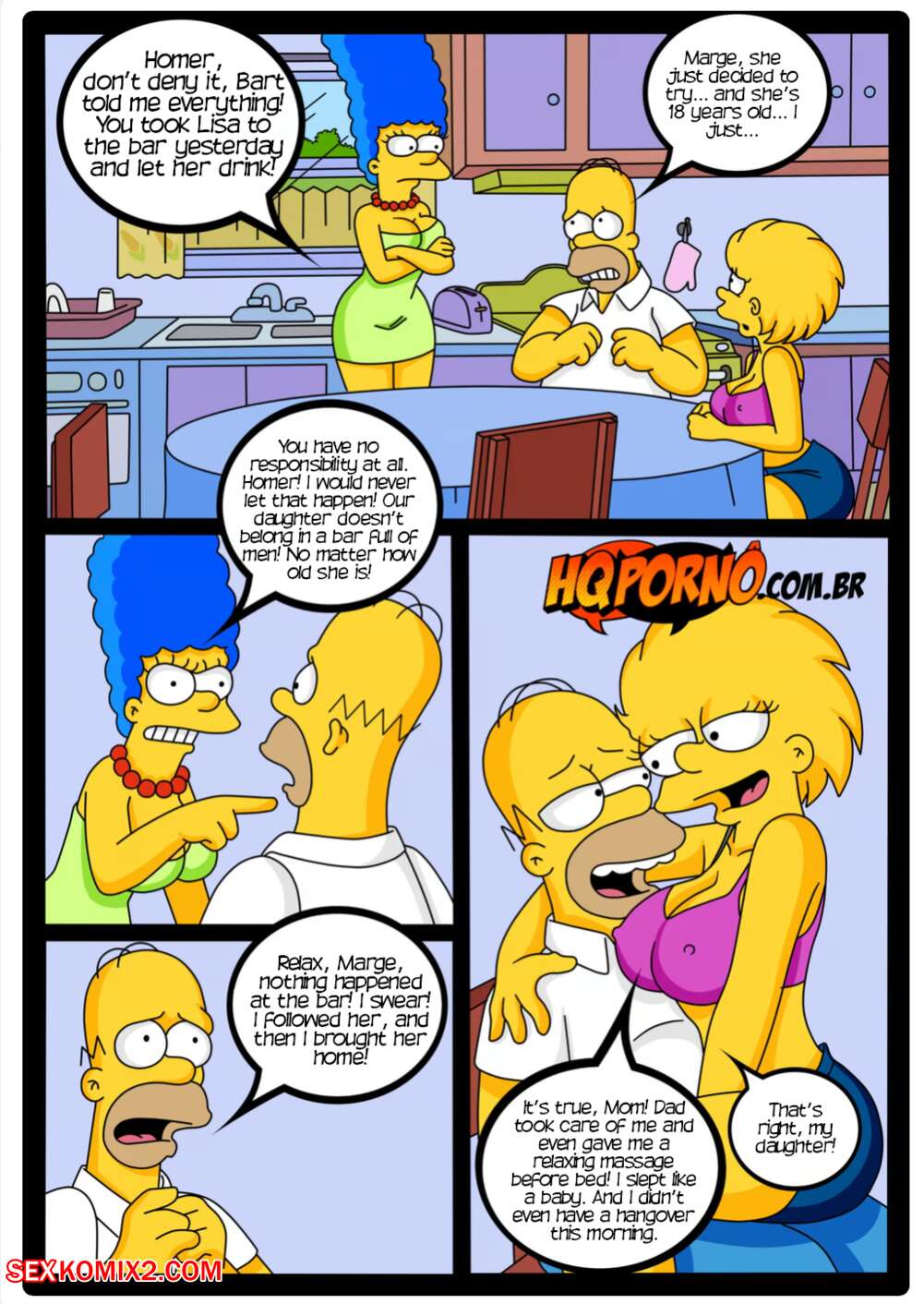 Simpsons bart homer lisa porn comics