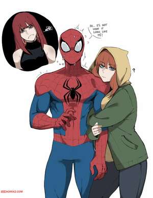 Porn comic Spidey in Trouble. Spider Man. masoq095