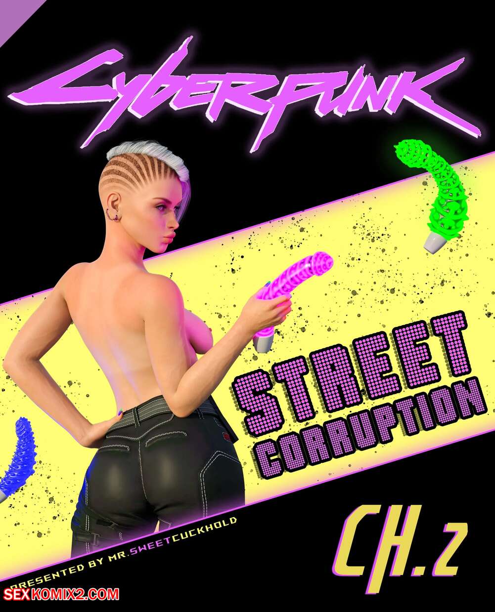 Porn comic Street Corruption. Chapter 2. Cyberpunk 2077. Mr.SweetCuckhold.