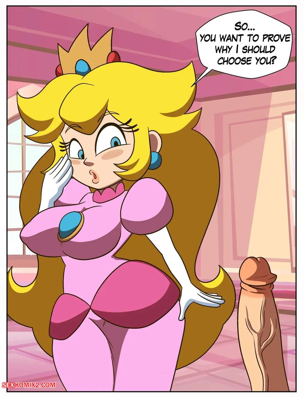 Porn comic Super Mario Bros. Starbomb Peach and OC. LaccerArt