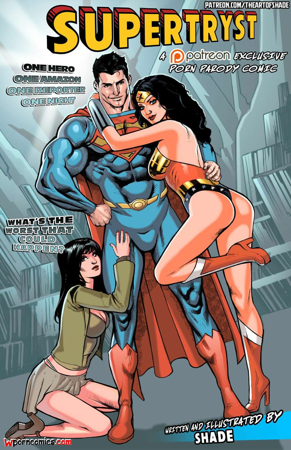 Xxx Super One - âœ…ï¸ Porn comic Supertryst. Justice League. Shade. Sex comic seduced Wonder  Woman | Porn comics in English for adults only | sexkomix2.com
