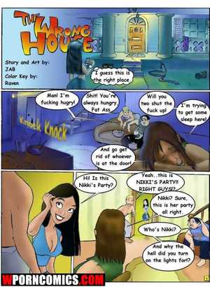 Porn comic The Wrong House. Part 1. Porn comic The Wrong House. Part 1.