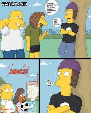 Porn comic The Bullies. The Simpsons. Marecattus