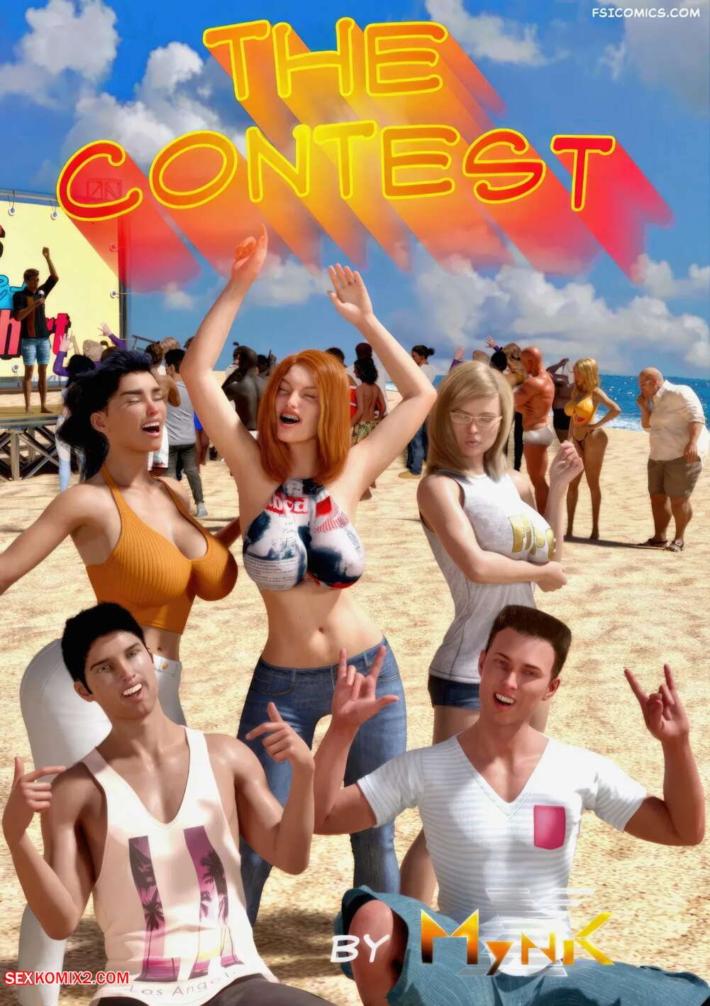 Porn comic The Contest. Mynkx