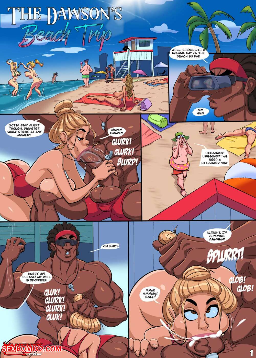 Black Shemale Sex On Beach - âœ…ï¸ Porn comic The Dawsons Beach Trip. Naughtycomix Sex comic darkskinned  guy went | Porn comics in English for adults only | sexkomix2.com