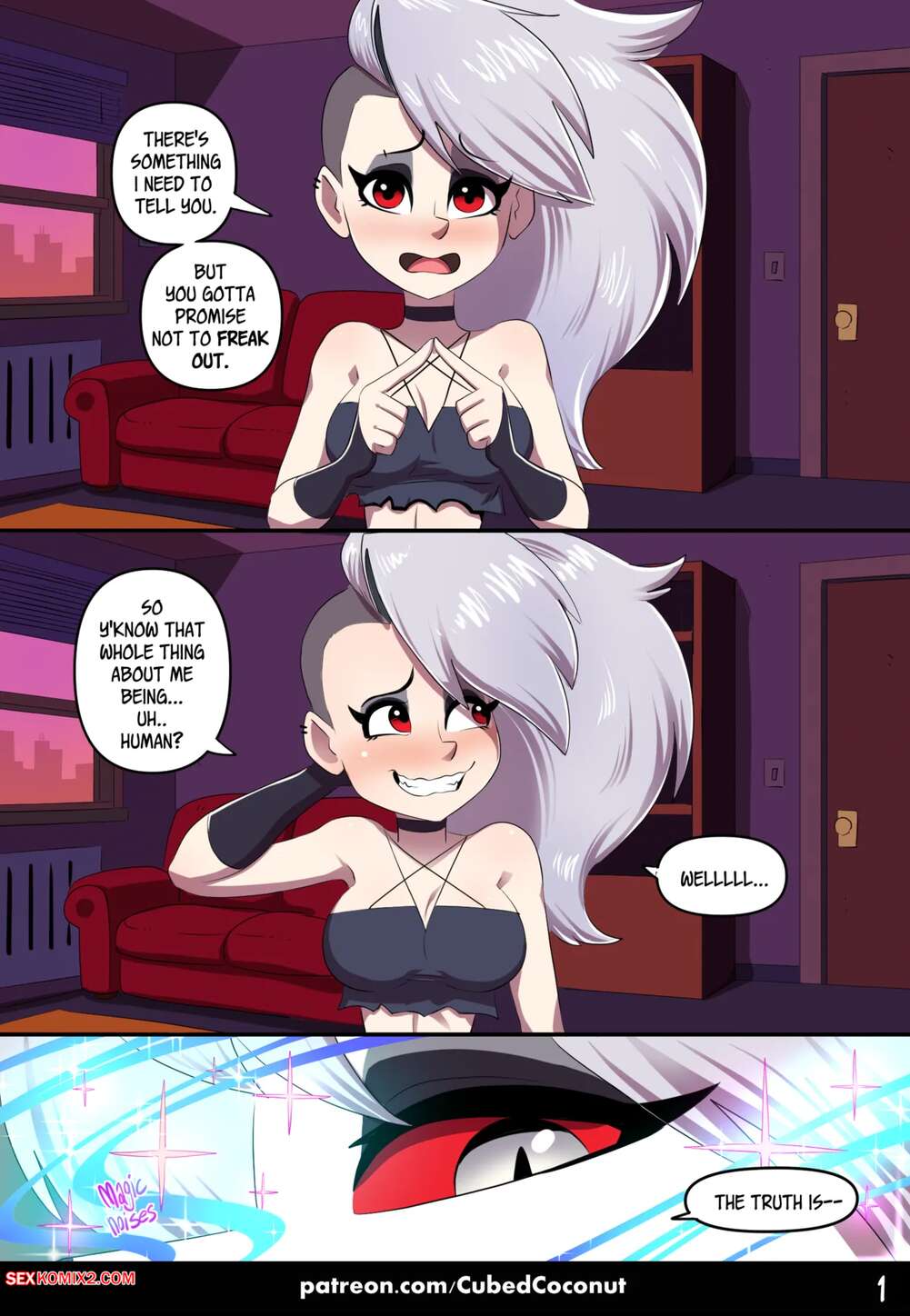 Porn comic The Human and the Hellhound. CubedCoconut