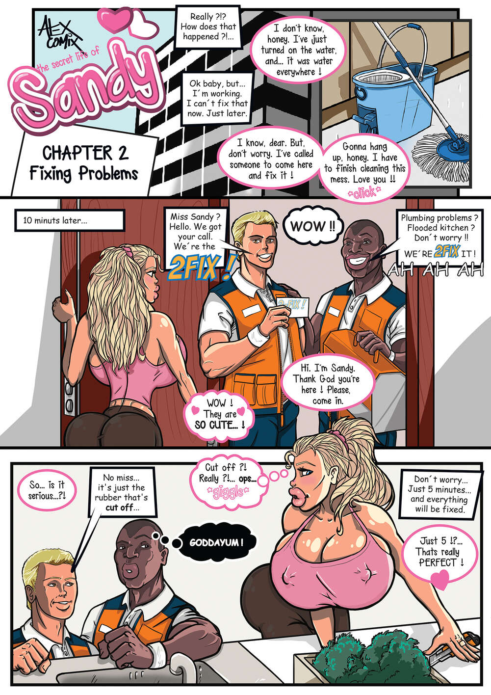 Sandy Porn - âœ…ï¸ Porn comic The Secret Life of Sandy. Part 2. Sex comic depraved blonde  took | Porn comics in English for adults only | sexkomix2.com