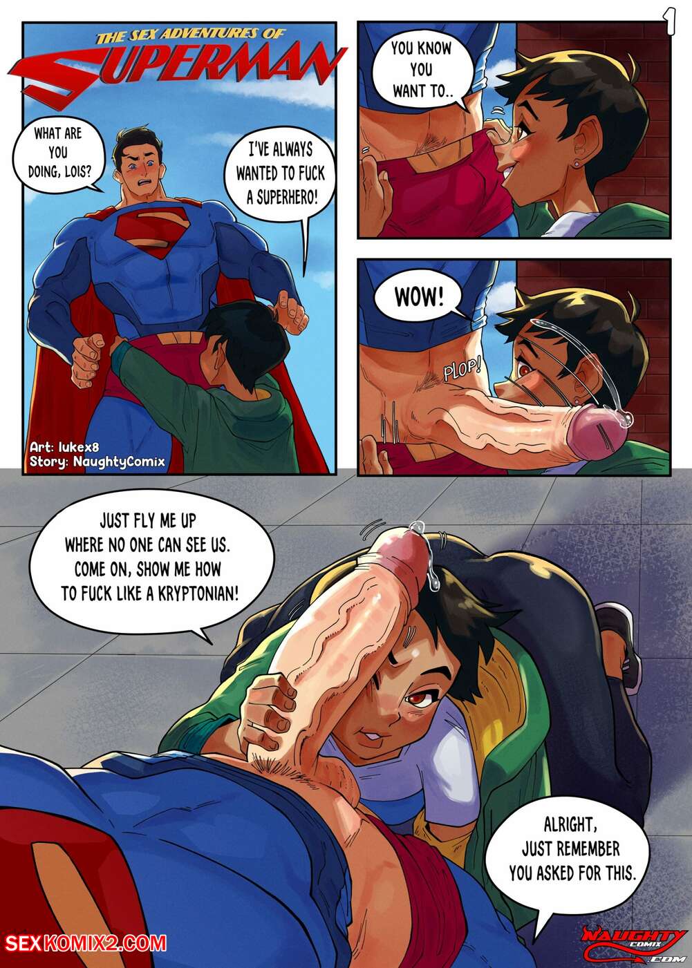 ✅️ Porn comic The Sex Adventures Of Superman. NaughtyComix Sex comic  brunette Lois was | Porn comics in English for adults only | sexkomix2.com