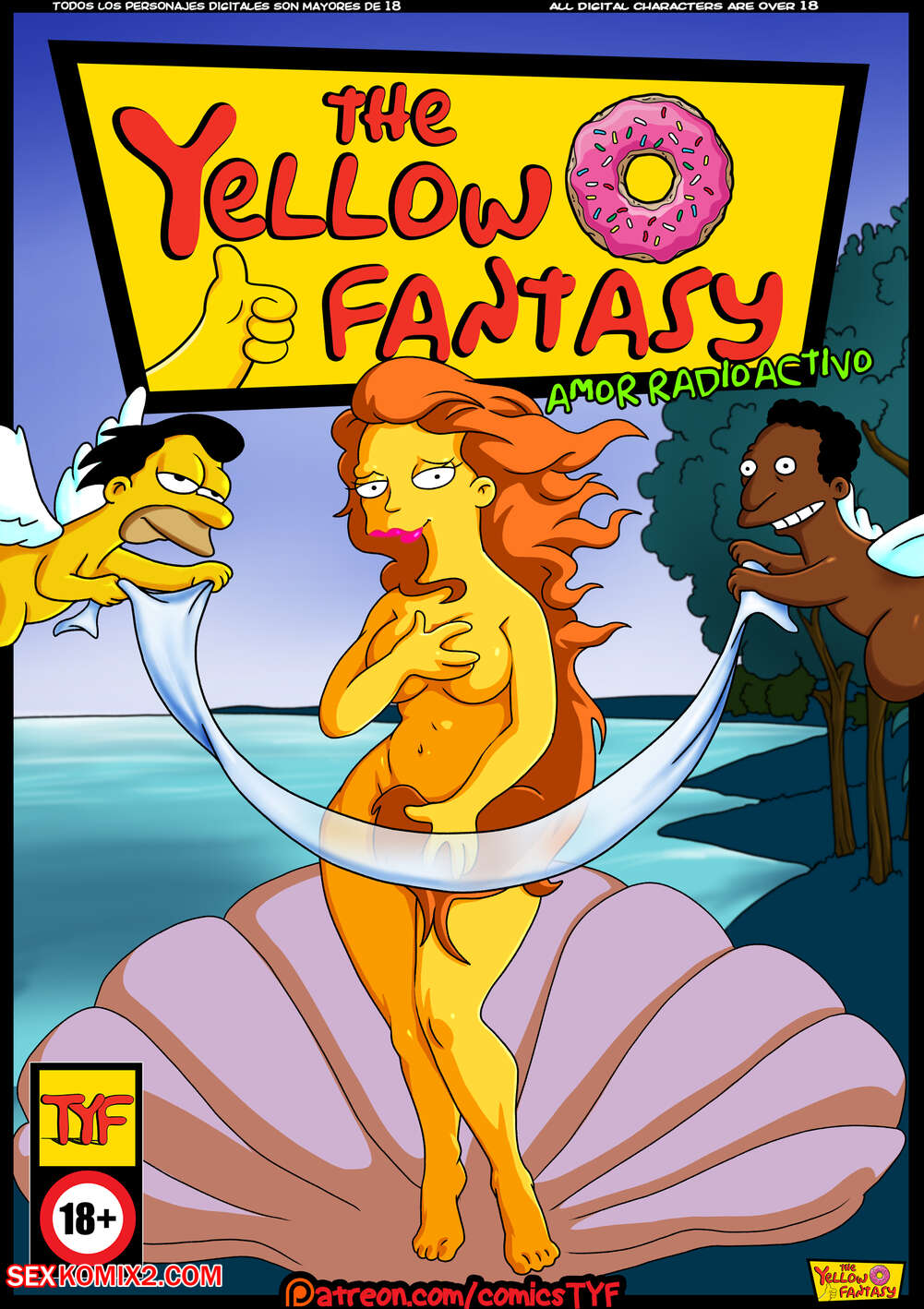 ✅️ Porn comic The Simpsons. Radioactive Love. The Yellow Fantasy ...