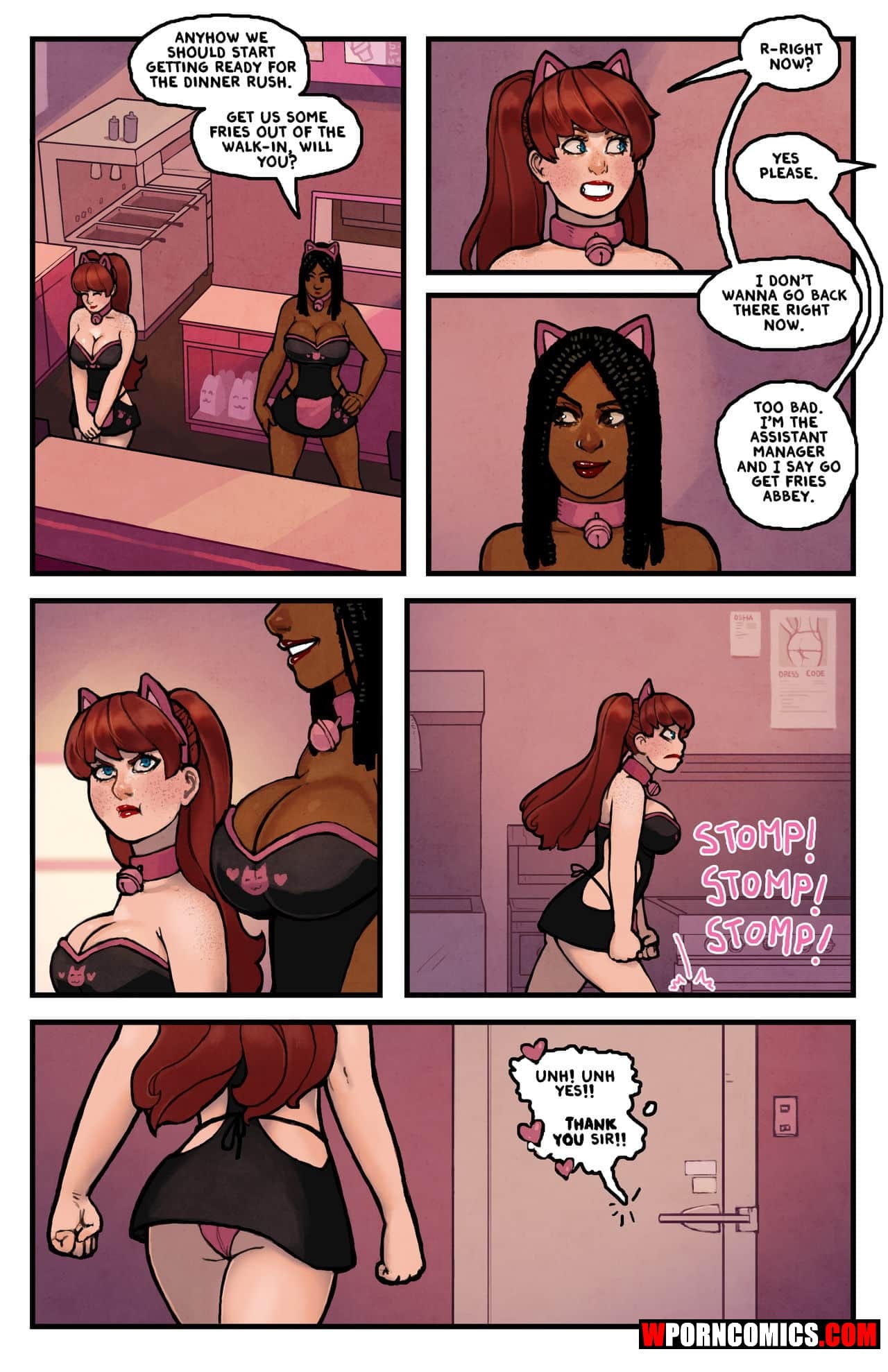 Lesbian romance porn comic