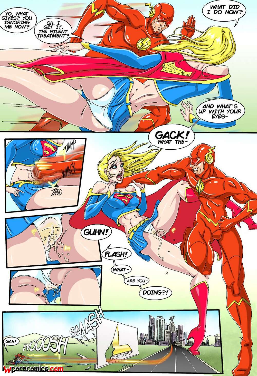 Sexual Flash - âœ…ï¸ Porn comic True Injustice Supergirl 2. Genex Sex comic Flash has been |  Porn comics in English for adults only | sexkomix2.com
