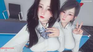 Porn comic Two Office Girls. DollStudio.