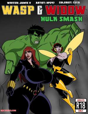 Porn comic Wasp and Widow Hulk Smash. Avengers. HPZ 97