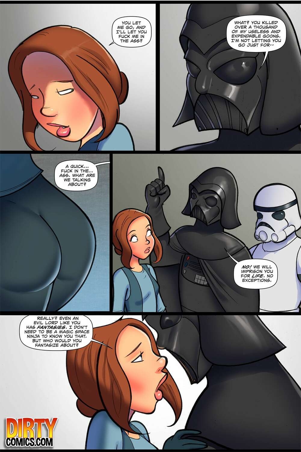 Star wars naked comic
