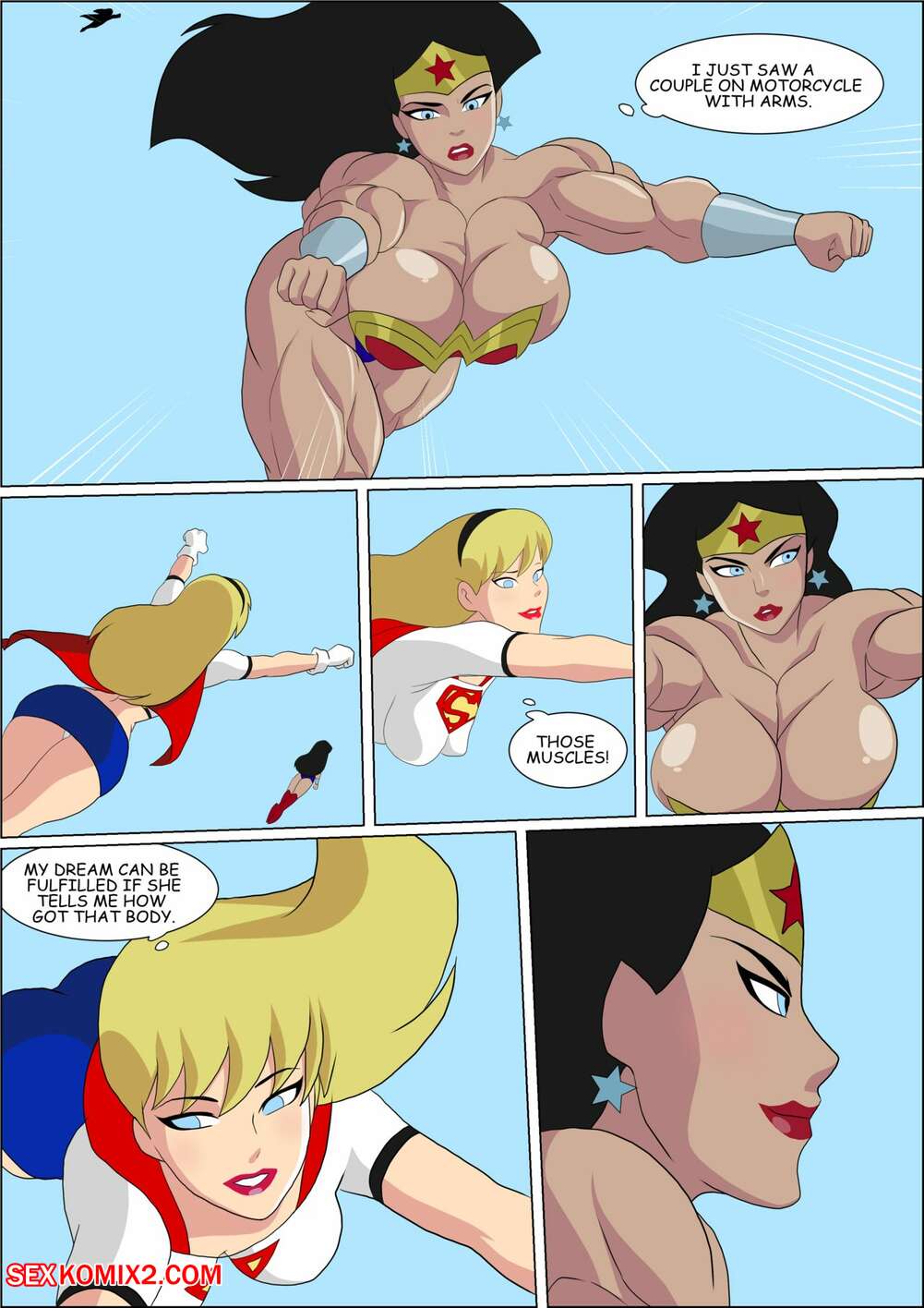 Wonder woman comic nude