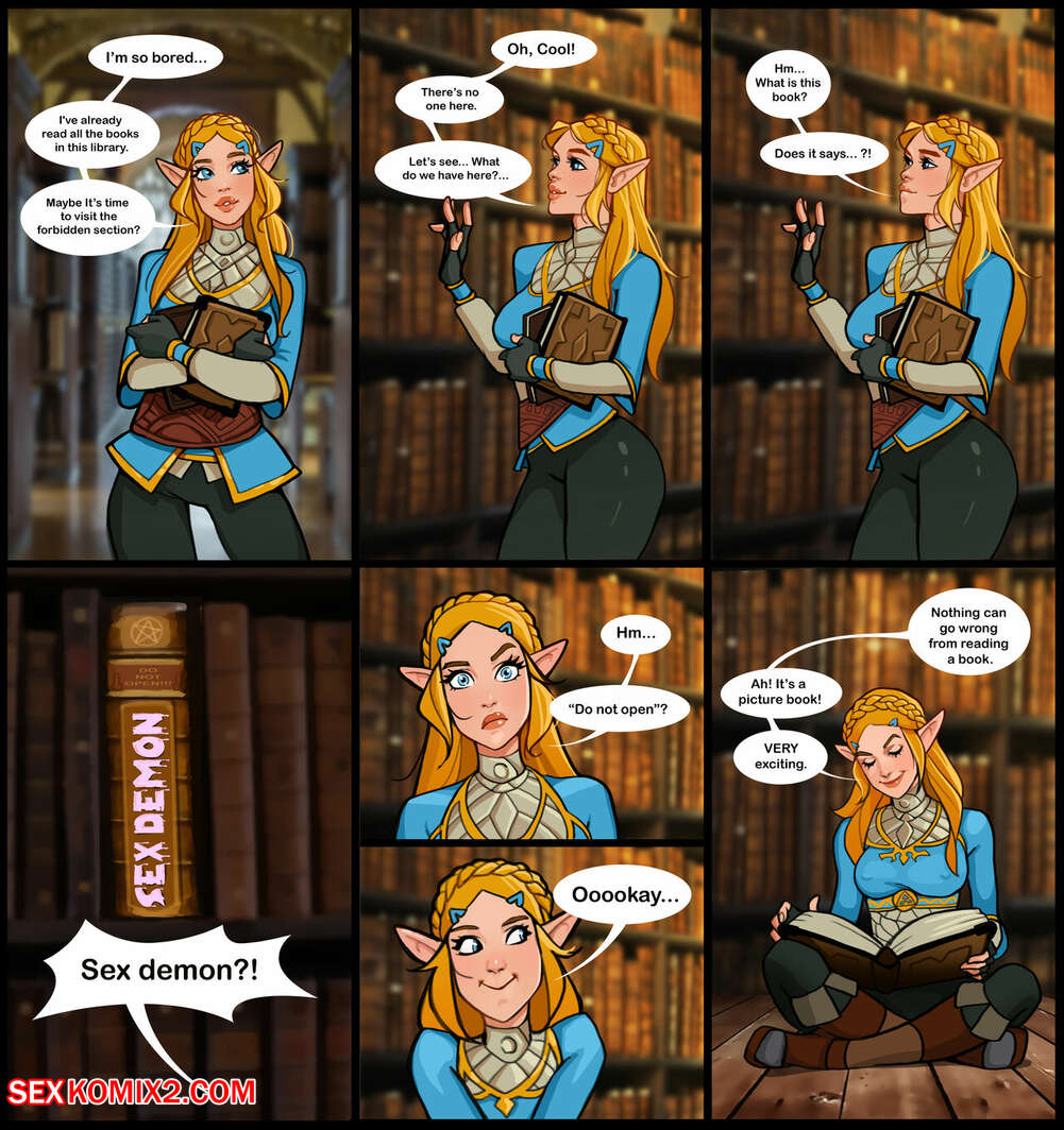 Zelda Cartoon Porn - âœ…ï¸ Porn comic Zelda In A Library. OLENA MINKO. Sex comic beauty blonde went  | Porn comics in English for adults only | sexkomix2.com
