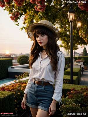 Porn comic Zooey Deschanel. New Girl Passengers. QuantumAI